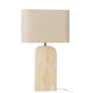J-Line Tafellamp Schelp Wit Klein