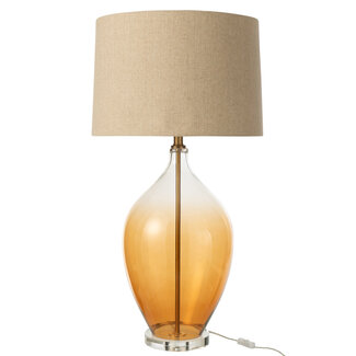 J-Line Tafellamp Glas Amber