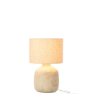 J-Line Tafellamp Mia Terracotta Beige Klein
