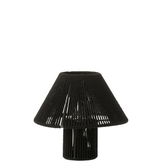 J-Line Tafellamp Led Metaal/Katoen Zwart