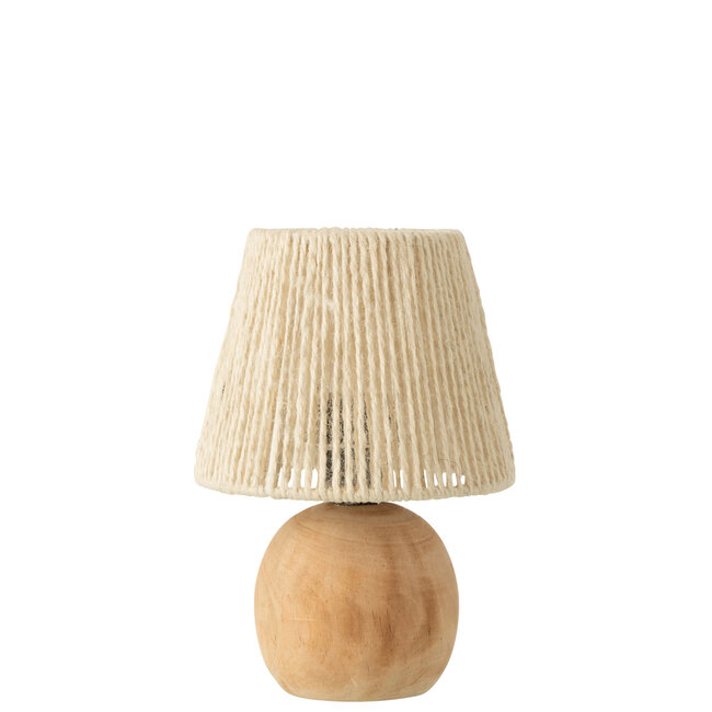 J-Line Tafellamp Led Hout/Metaal Natuurlijk