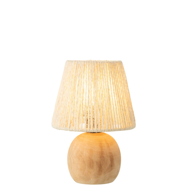 J-Line Tafellamp Led Hout/Metaal Natuurlijk