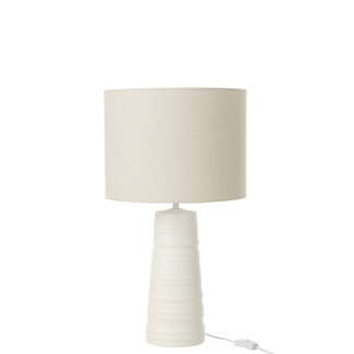 J-Line Tafellamp Keramiek Wit J-Line Tafellamp Keramiek Wit