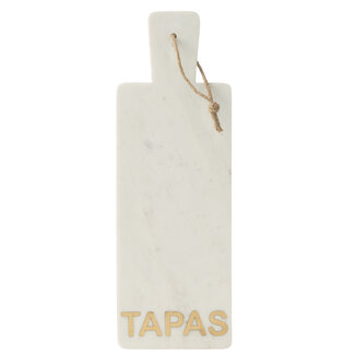 J-Line Kaasplank Rechthoek Tapas Marmer Wit