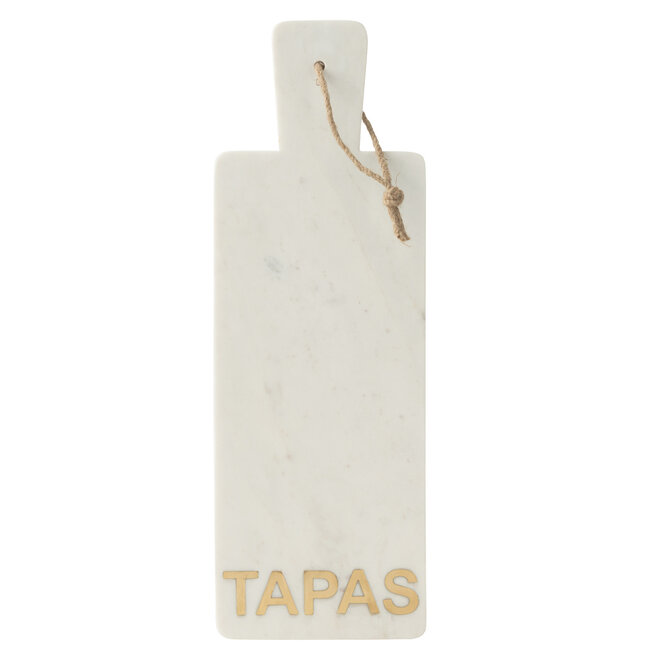 J-Line Kaasplank Rechthoek Tapas Marmer Wit