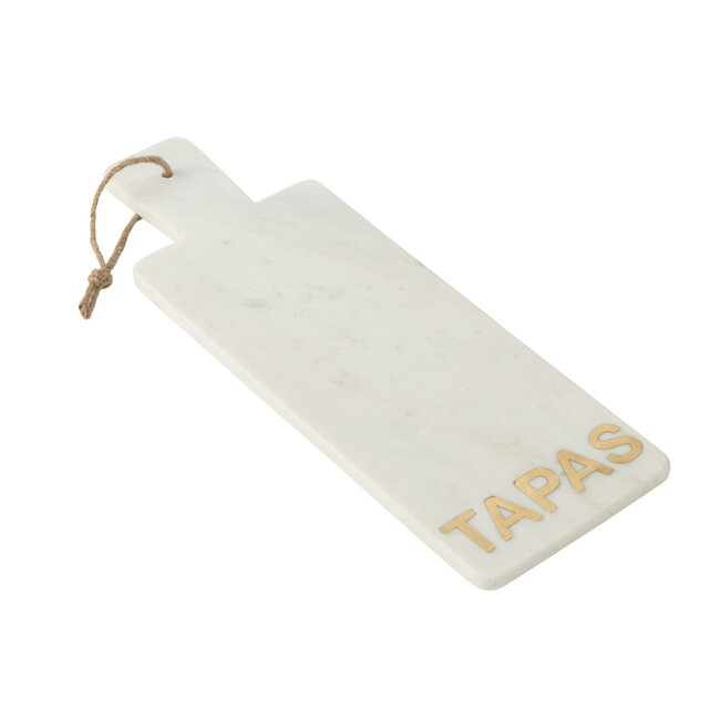 J-Line Kaasplank Rechthoek Tapas Marmer Wit