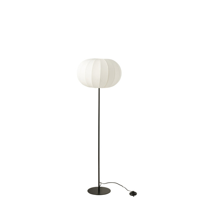 J-Line Staande lamp Lantaarn Metaal/Textiel Wit Klein