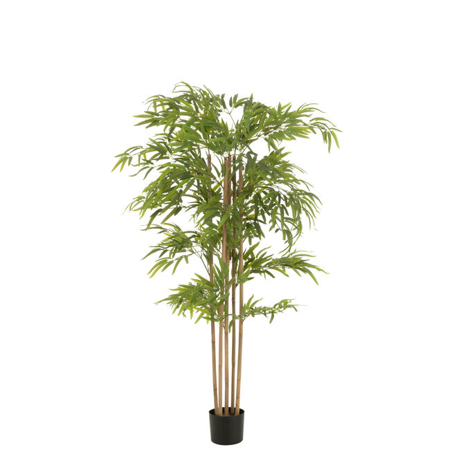 J-Line Bamboe Pot Kunstgroen