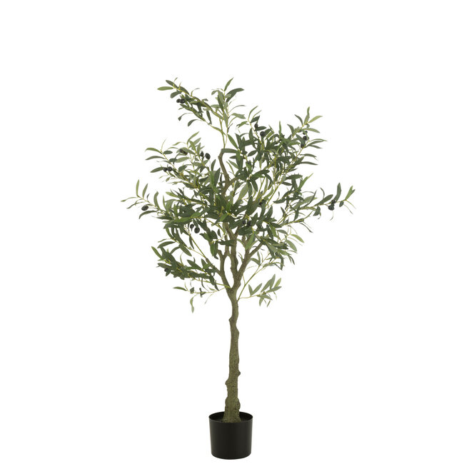 J-Line Olijfboompot Kunstmatig Groen Klein