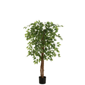 J-Line Ficus Boom Pot Kunstmatig Felgroen