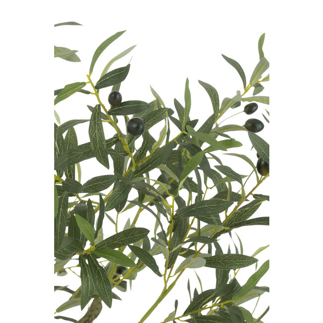 J-Line Olijfboompot Kunstmatig Groen Klein