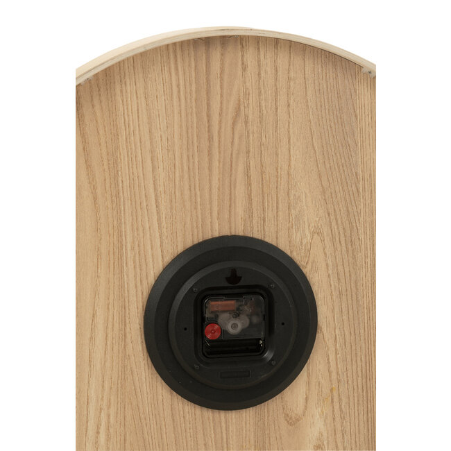 J-Line Wandklok Multiplex/Mdf Naturel Groot