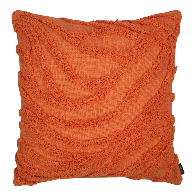 Linen & More Jodie Kussen getuft oranje 45x45cm