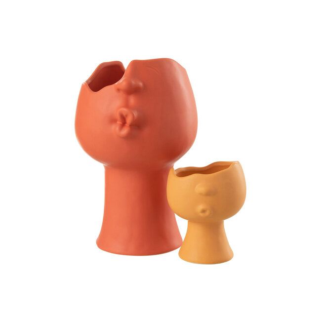 J-Line Enya Porseleinen Terracotta Bloempot