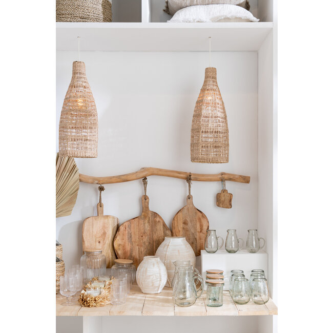 J-Line Vaas Rond Keramiek Beige Groot