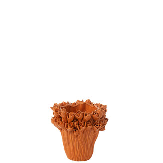 J-Line Vaas Ambrosia Keramiek Oranje Klein