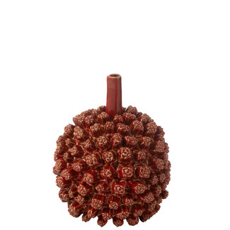 J-Line Vaas Saki Keramiek Rood Groot