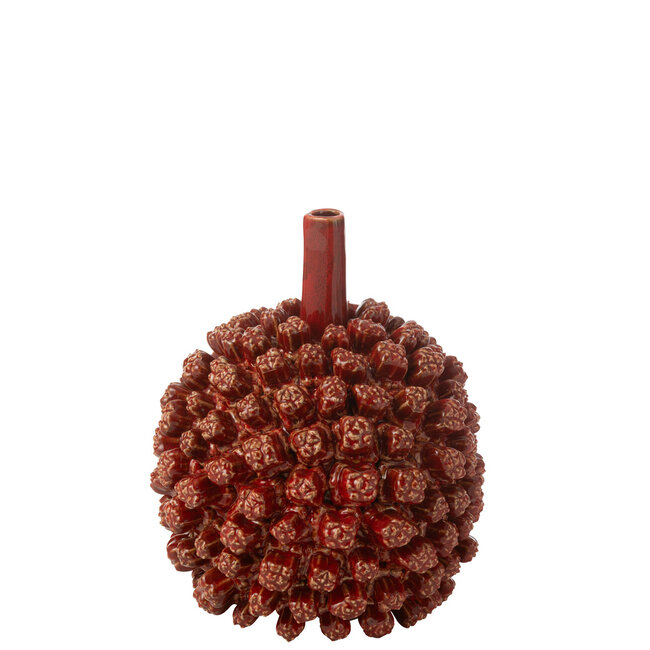J-Line Vaas Saki Keramiek Rood Groot