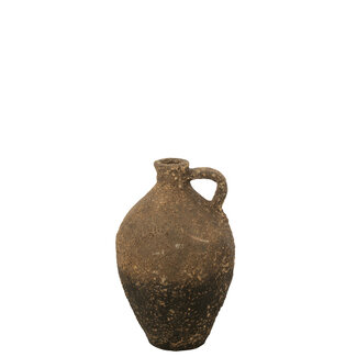 J-Line Vaas Karaf Antiek Klei/Cement Bruin/Zwart