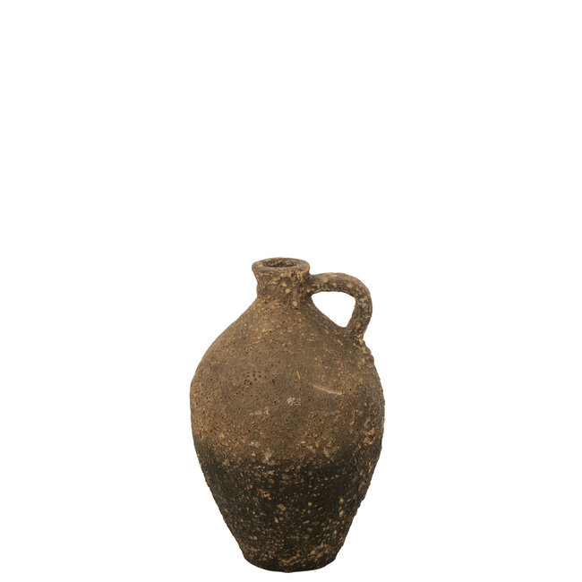 J-Line Vaas Karaf Antiek Klei/Cement Bruin/Zwart