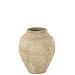 J-Line Bloempot Antiek Cement Beige Medium