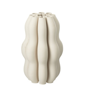 J-Line Vaas Naos Keramiek Beige Groot