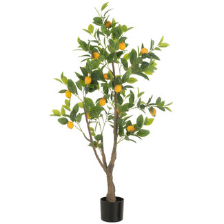 J-Line Citroenboom Pot Kunstmatig Groen Groot