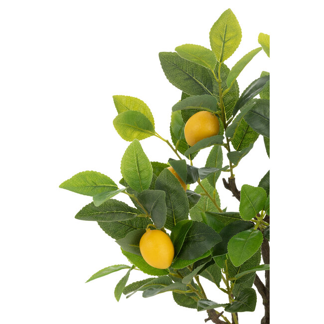 J-Line Citroenboom Pot Kunstmatig Groen Klein