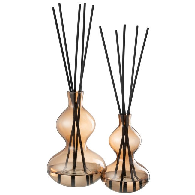 J-Line Geurolie Nordic Vetiver Glas Amber Groot