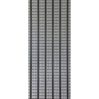 Sun Arts Vliegengordijn banen wit - zilver - zwart 100x232 cm