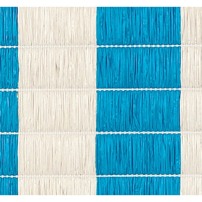 Sun Arts Balkondoek windscherm basic blauw - creme 90x300 cm