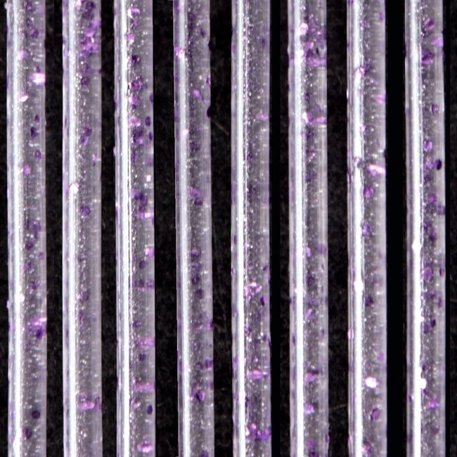 Sun Arts Vliegengordijn Stella transparant – violet glitter 90x210 cm