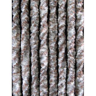 Sun Arts Vliegengordijn Kattenstaart Wit - grijs - bruin gemêleerd 100x230 cm