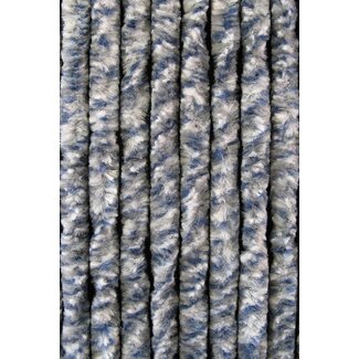 Sun Arts Vliegengordijn Wit - grijs - blauw gemêleerd 100x230 cm