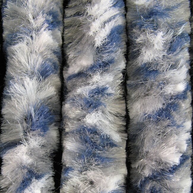 Sun Arts Vliegengordijn Wit - grijs - blauw gemêleerd 100x230 cm
