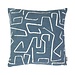 Linen & More Roy chenille jaquard kussen ijsblauw 45x45cm