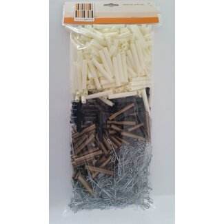 Sun Arts Uitbreidingsset 400 haken+hulzen Crème - goud - zwart