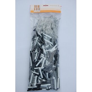 Sun Arts Uitbreidingsset 400 haken+hulzen Wit - zilver - antraciet - zwart
