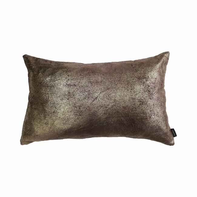Linen & More All Over Foil mauve chanmpagne Cushion 30 x 50 cm