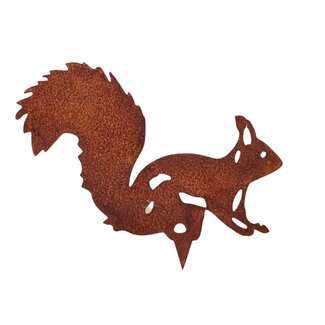 Dream-Garden Tuindecoratie eekhoorn roest 26x21cm