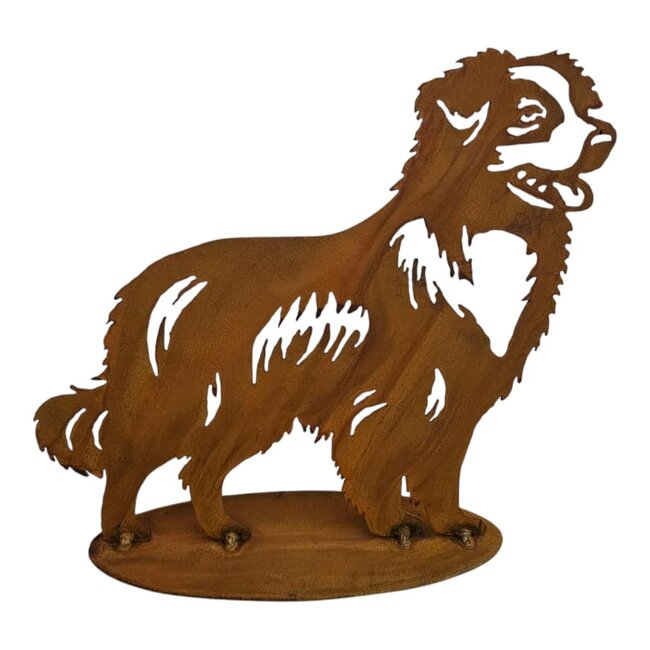 Dream-Garden Tuinbeeld metaal Australian Shepherd  staand 26 cm hoog