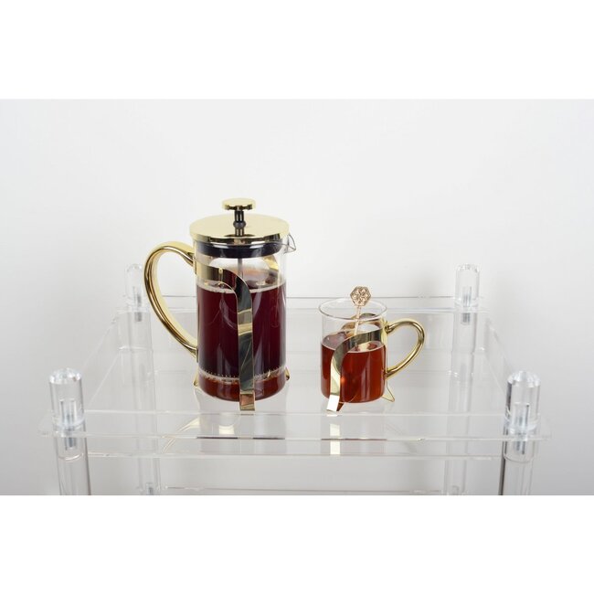 Aulicia Set van goudkleurige 6 theelepels Arabesque