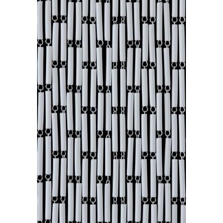 Sun Arts Vliegengordijn Verspringend wit 90x210 cm