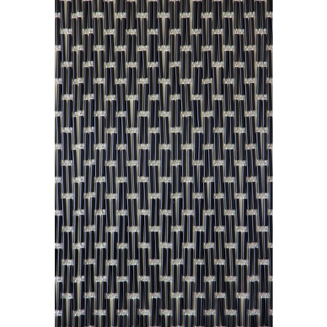 Sun Arts Vliegengordijn Verspringend zwart 100x232 cm