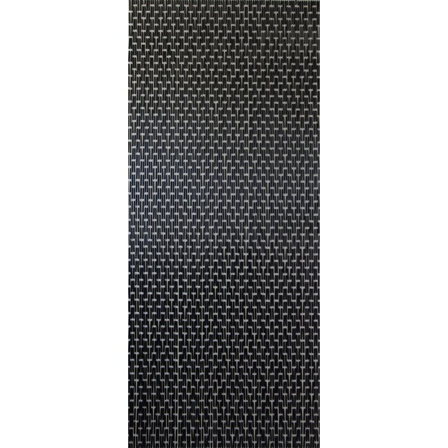 Sun Arts Vliegengordijn Verspringend zwart 100x232 cm