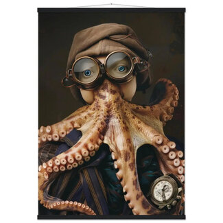 St Tropez Art Schoolposter van een Octopus