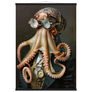 St Tropez Art Schoolposter van een Octopus