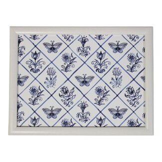 Mars en More Schootkussen laptray Delfts blauw 43x33cm