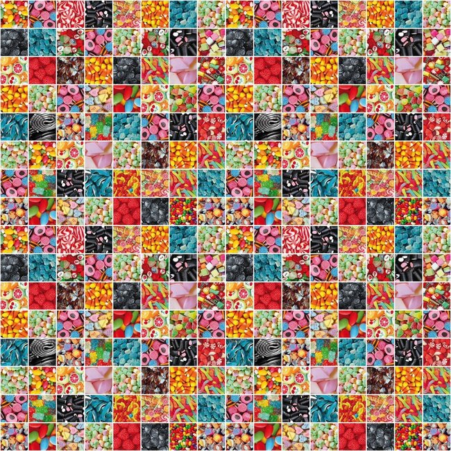 2Lif Candy Zelfklevende Folie Mini rol multi 45cmx2mtr