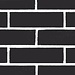 2Lif Brick Zelfklevende Folie Mini rol zwart 45cmx2mtr